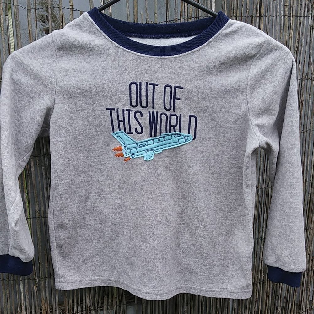 Boy's Carter's Out Of This World  Fleece Long Sleeve Shirt - 6